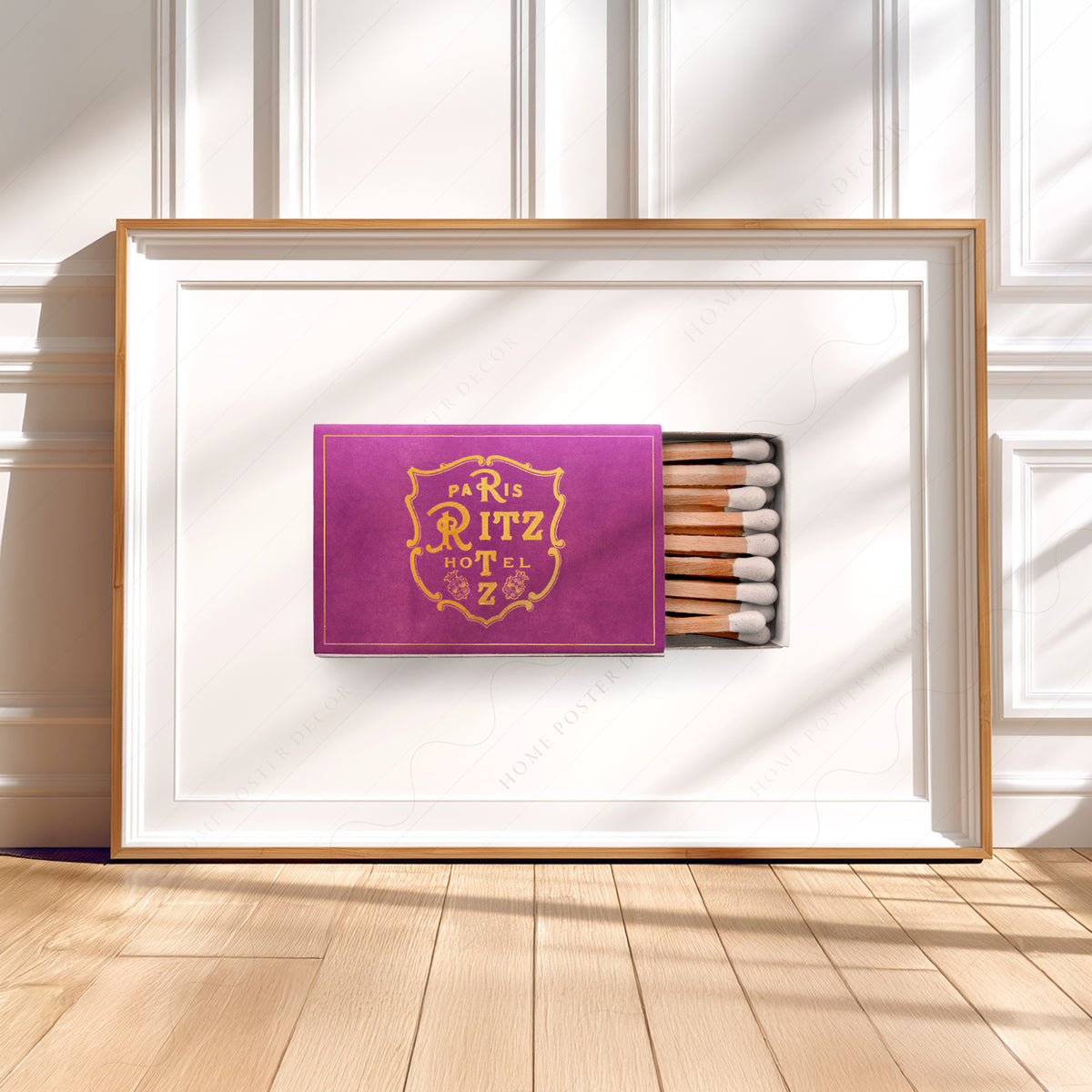 Ritz Paris Purple Matchbox Art Print — artwork preview 5
