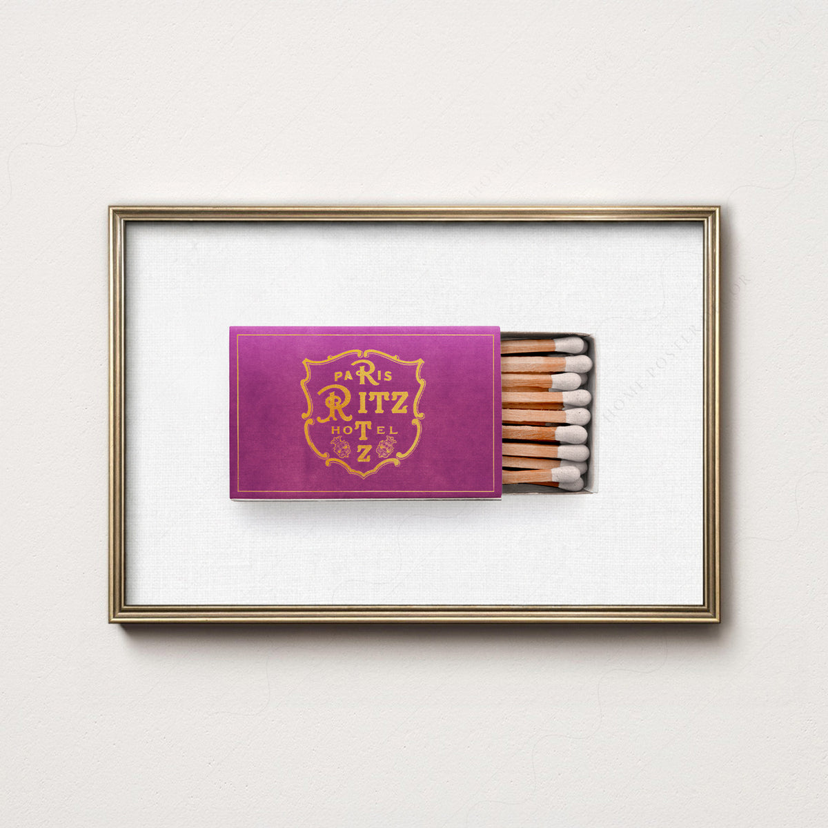 Ritz Paris Purple Matchbox Art Print — artwork preview 7