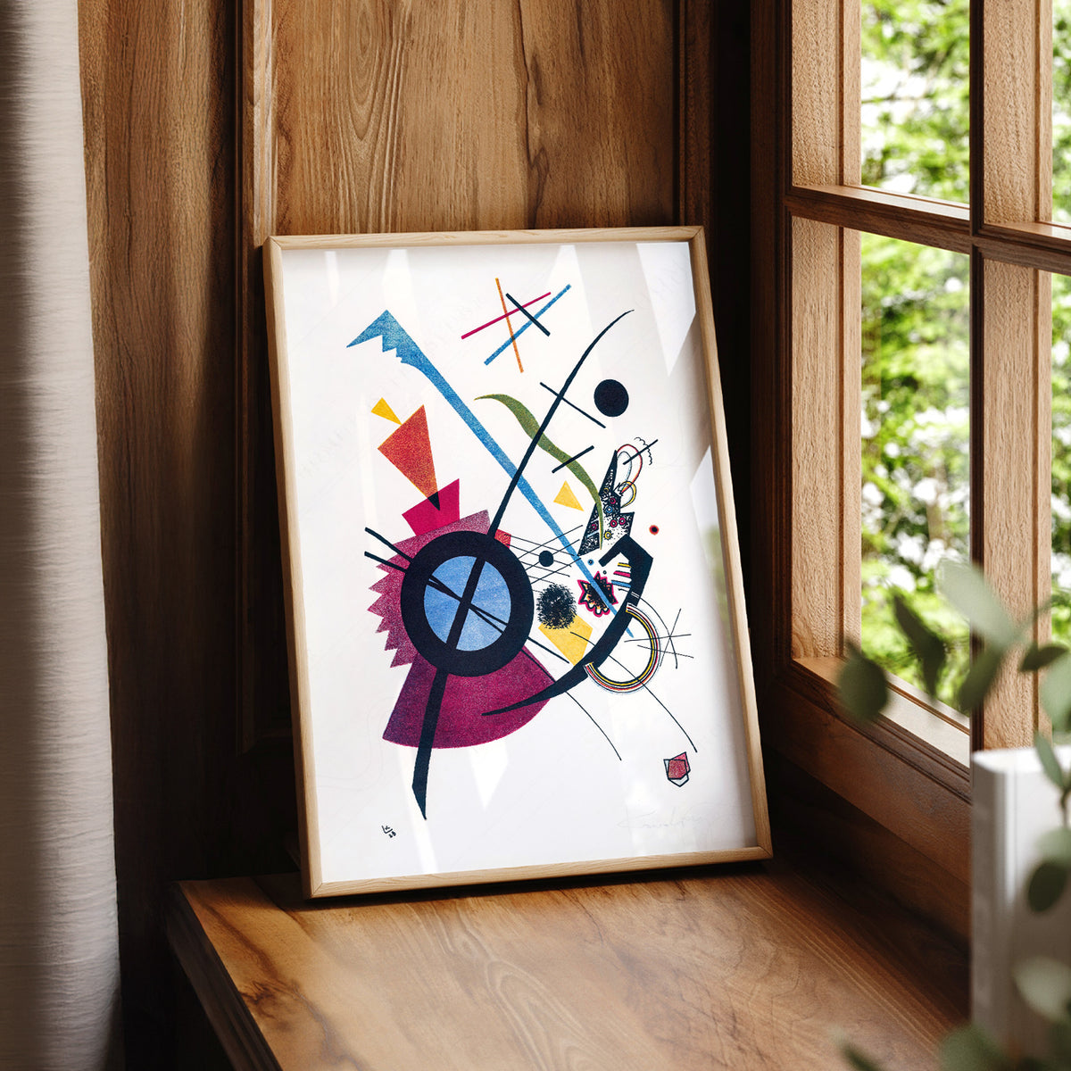 Wassily Kandinsky Colourful Circle and Line Composition Art Print — artwork preview 7