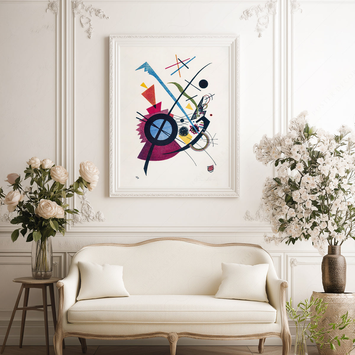Wassily Kandinsky Colourful Circle and Line Composition Art Print — artwork preview 17