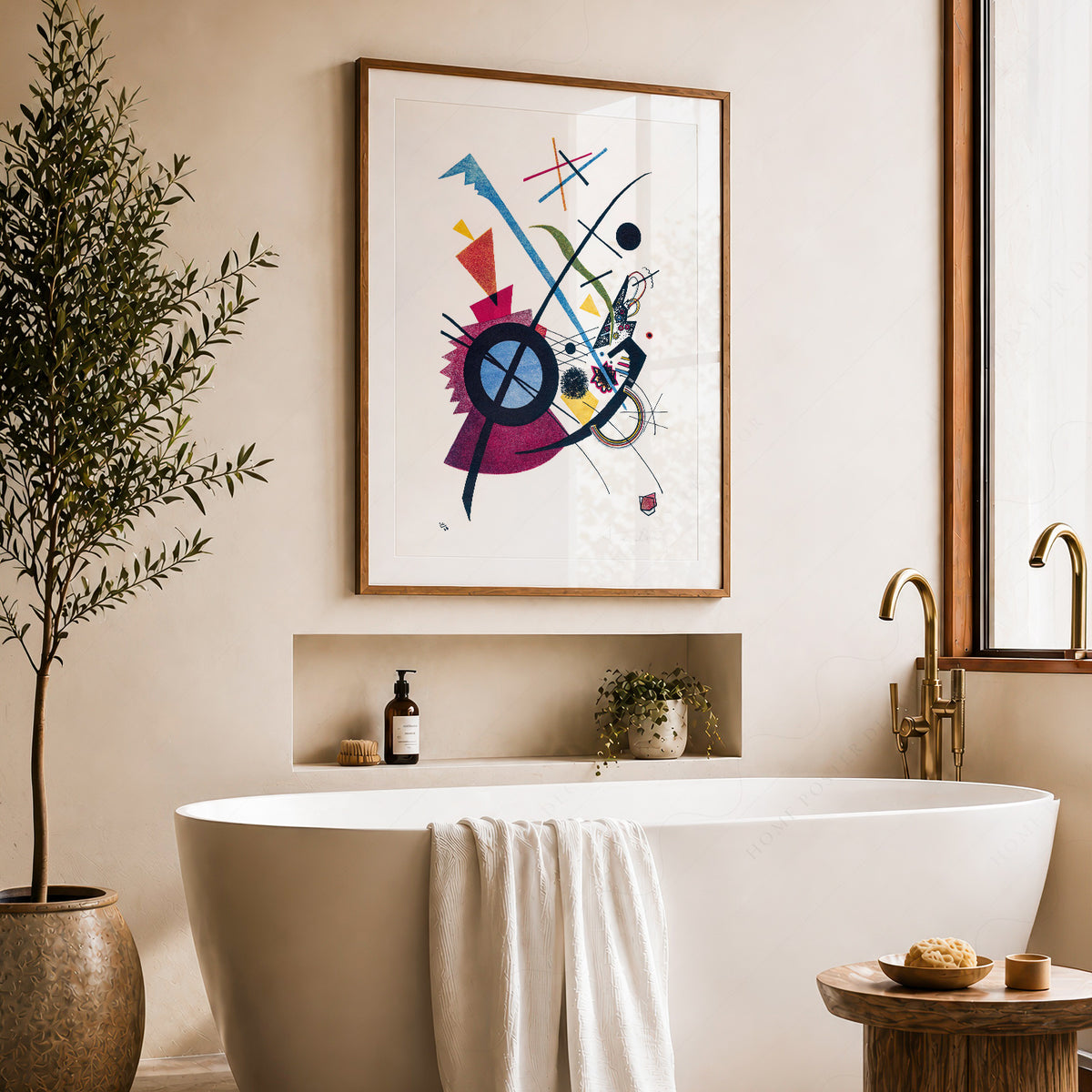 Wassily Kandinsky Colourful Circle and Line Composition Art Print — artwork preview 22