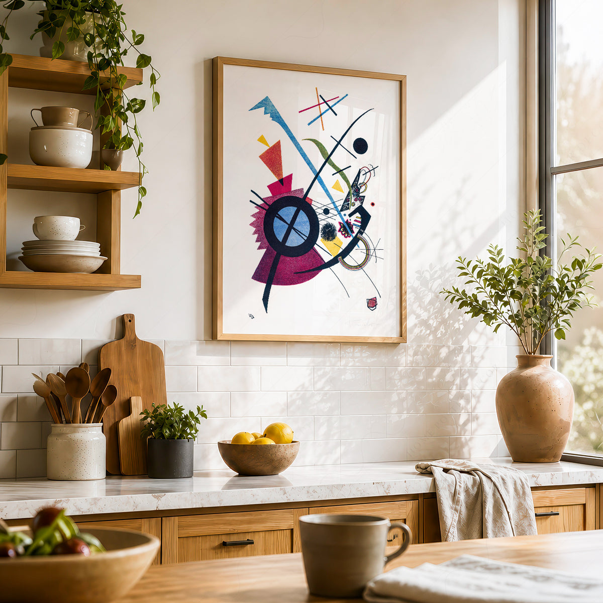 Wassily Kandinsky Colourful Circle and Line Composition Art Print — artwork preview 23
