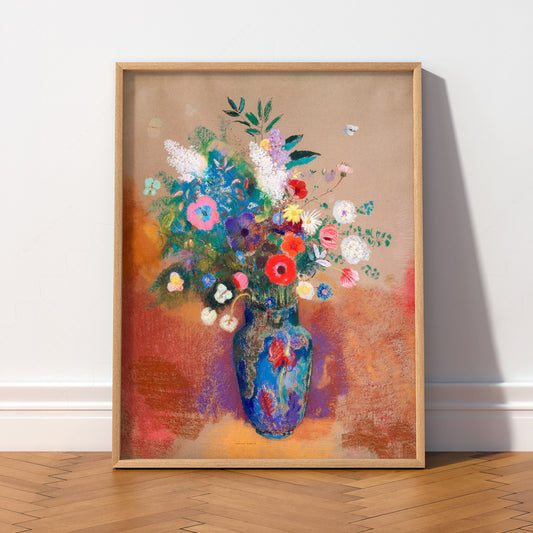 Odilon Redon Flowers in a Vase Art Print – Vintage Floral Wall Decor — artwork preview 2