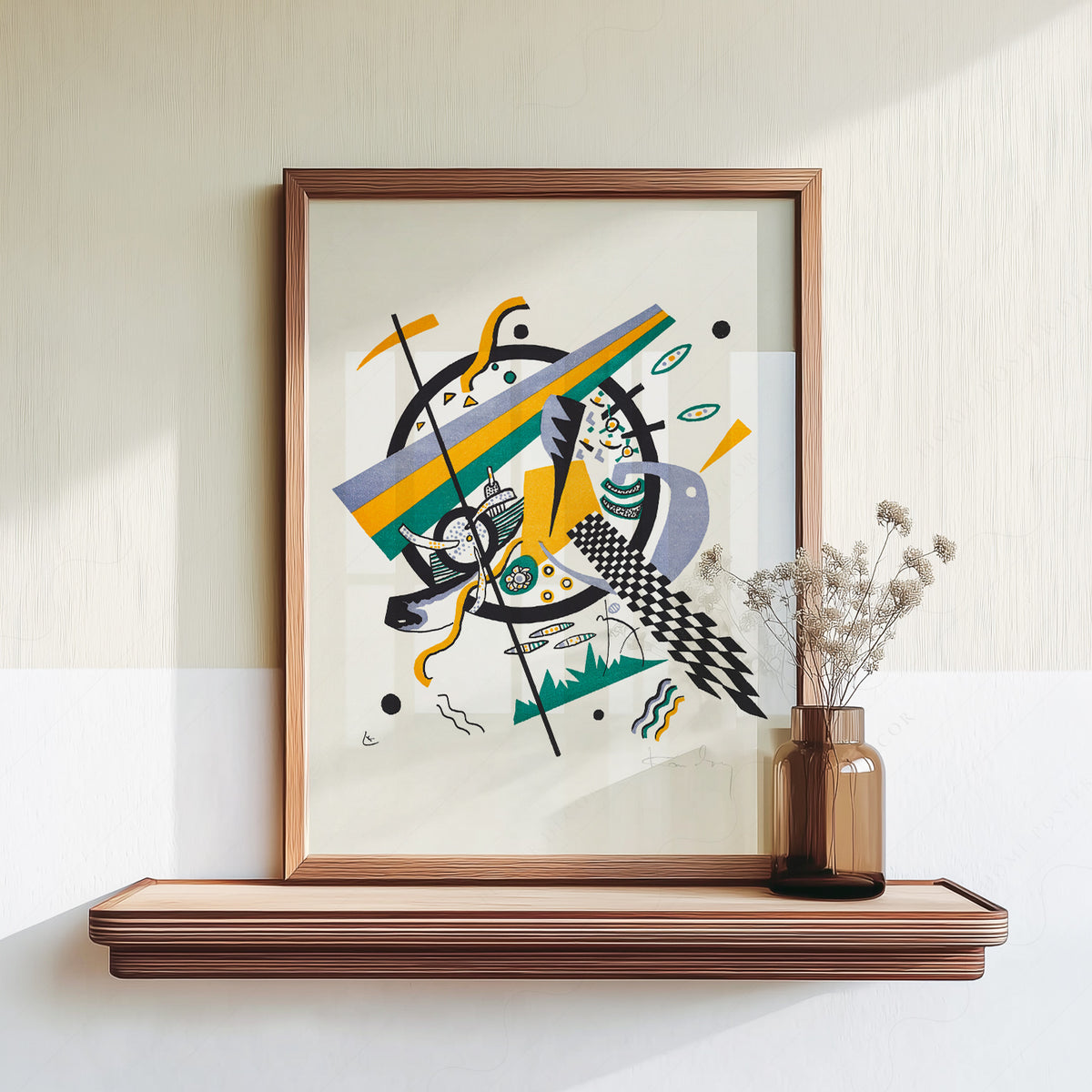 Wassily Kandinsky Diagonal Geometric Composition Art Print — artwork preview 18