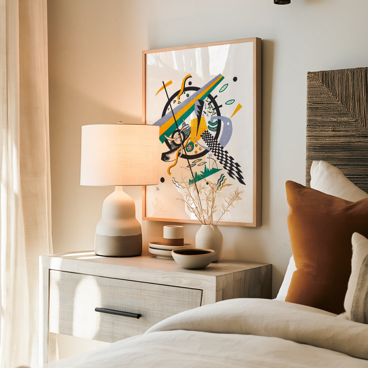 Wassily Kandinsky Diagonal Geometric Composition Art Print — artwork preview 19
