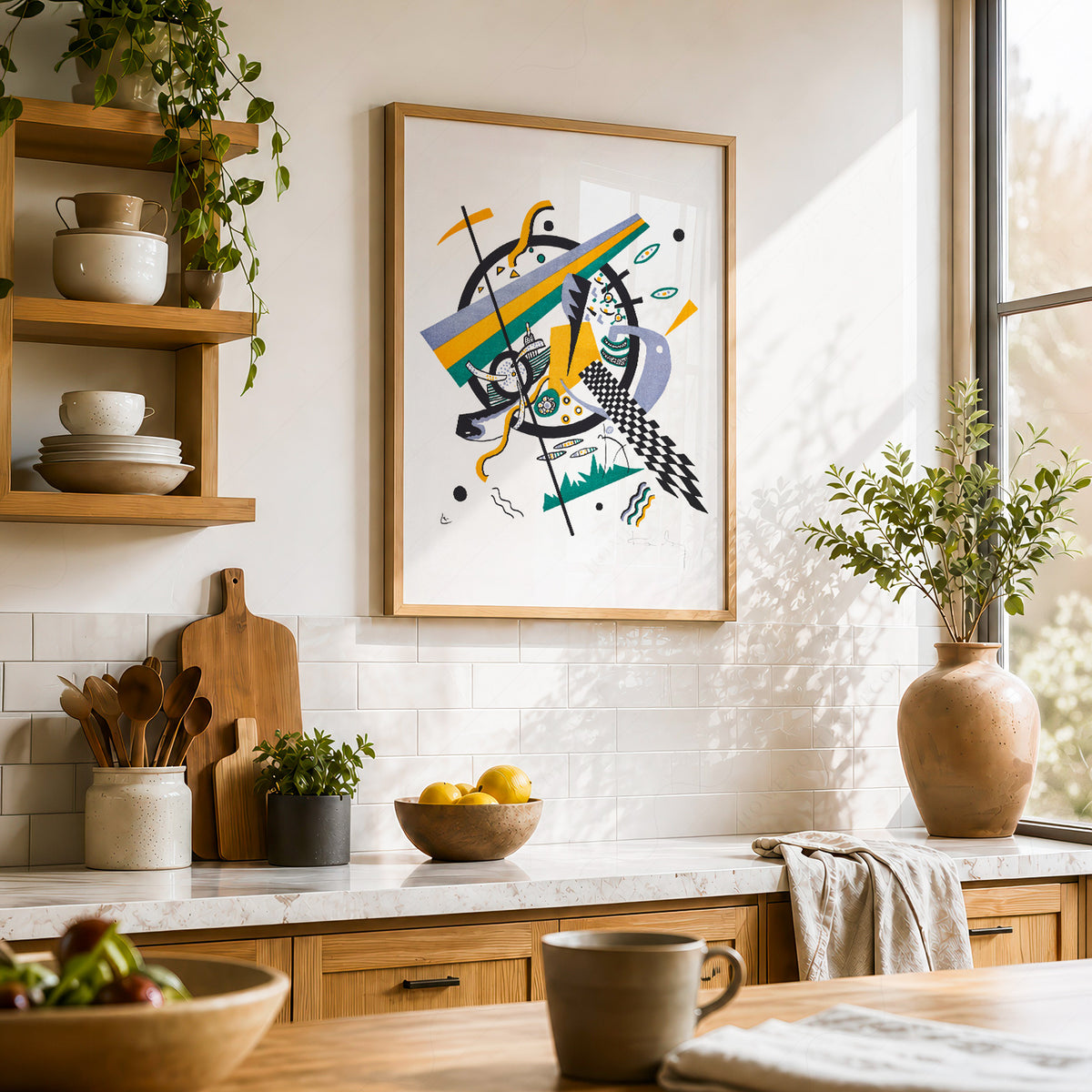 Wassily Kandinsky Diagonal Geometric Composition Art Print — artwork preview 23