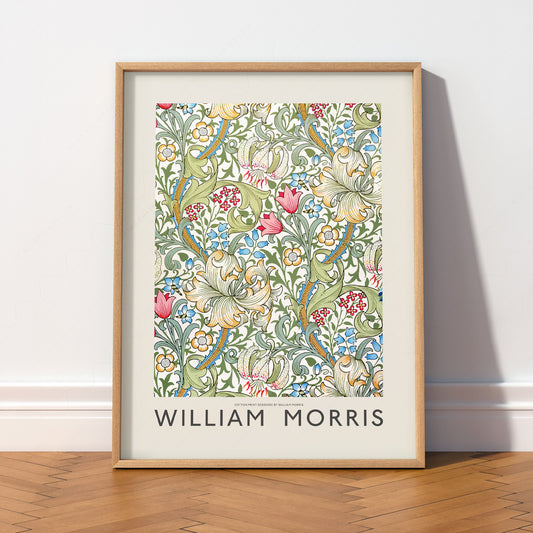 William Morris Golden Lily Art Print – Botanical Wall Art Poster — artwork preview 2