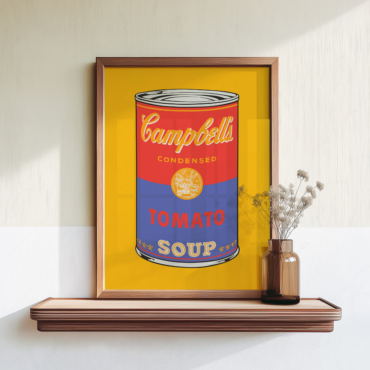 Andy Warhol Campbell's Soup Can on Yellow Art Print — artwork preview 18