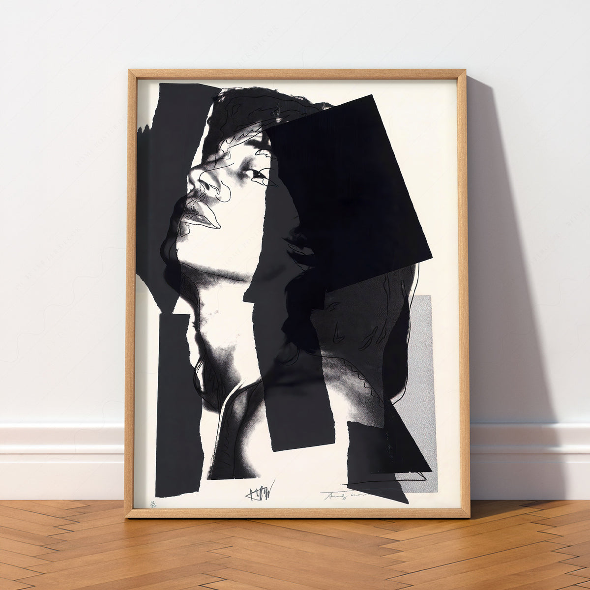Andy Warhol Mick Jagger Portrait Print – Pop Art Wall Decor Poster — artwork preview 2