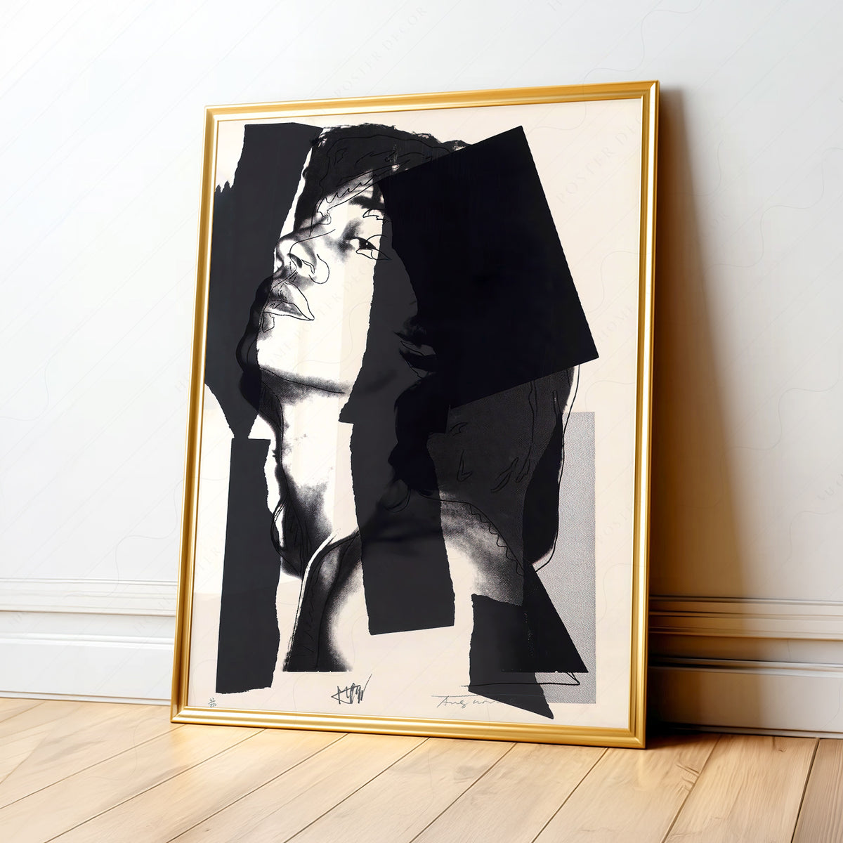 Andy Warhol Mick Jagger Portrait Print – Pop Art Wall Decor Poster — artwork preview 1