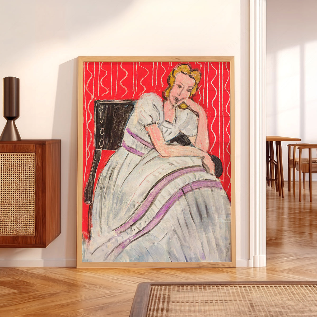 Henri Matisse Seated Woman in a Grey Dress Art Print — artwork preview 5