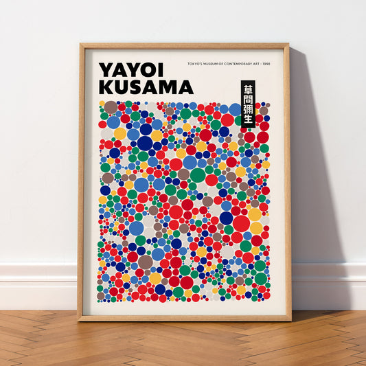 Yayoi Kusama Polka Dot Art Print – Colorful Japanese Pop Art Poster – 39-38 — artwork preview 2