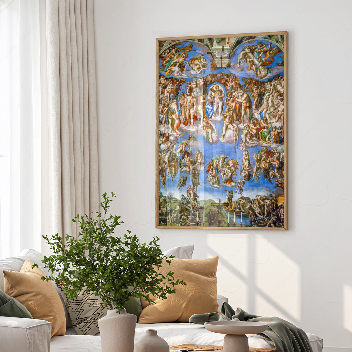 Michelangelo The Last Judgment Art Print – Renaissance Masterpiece Poster – 60-01 — artwork preview 6