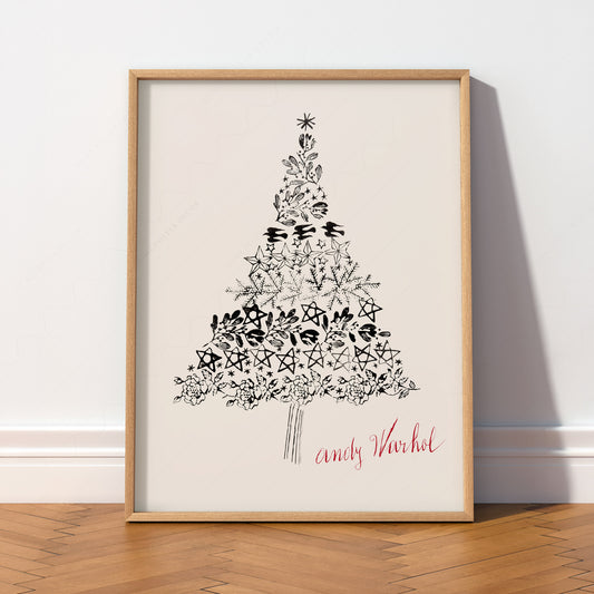 Andy Warhol Christmas Tree Art Print – Festive Modern Wall Decor – 20-07 — artwork preview 2