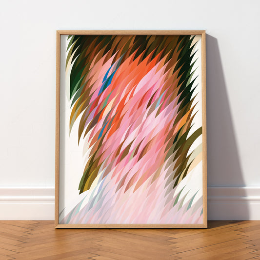 Abstract Geometric Art Print – Colorful Modern Wall Art Poster Decor – 11-03 — artwork preview 2