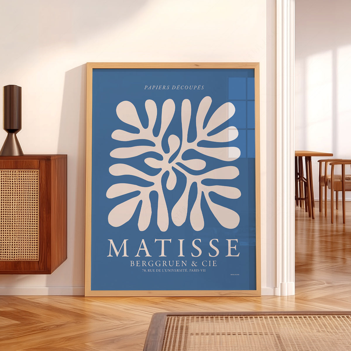 Henri Matisse Papiers Découpés Exhibition Poster – Blue Cut-Out Wall Art – 01-11 — artwork preview 5