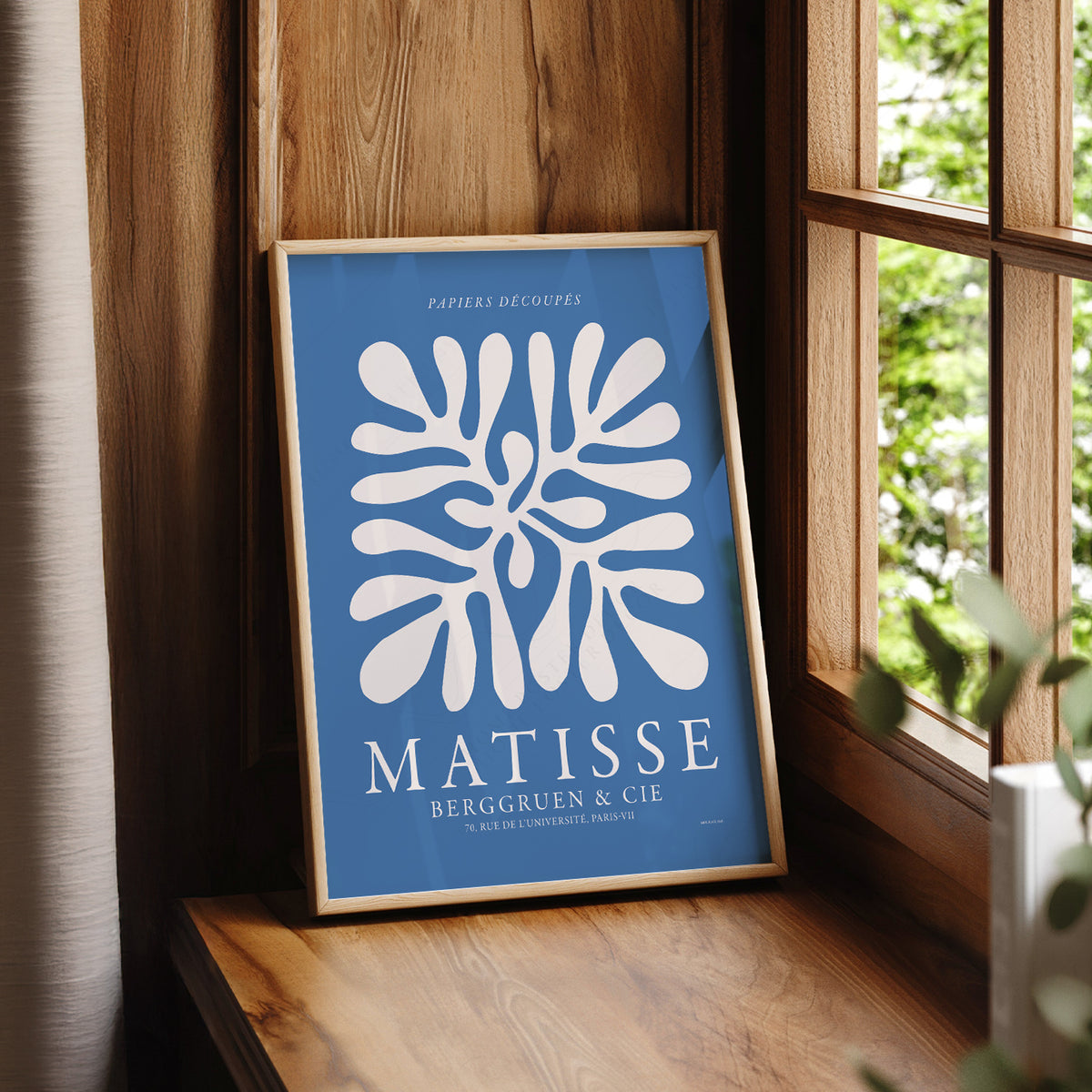 Henri Matisse Papiers Découpés Exhibition Poster – Blue Cut-Out Wall Art – 01-11 — artwork preview 7