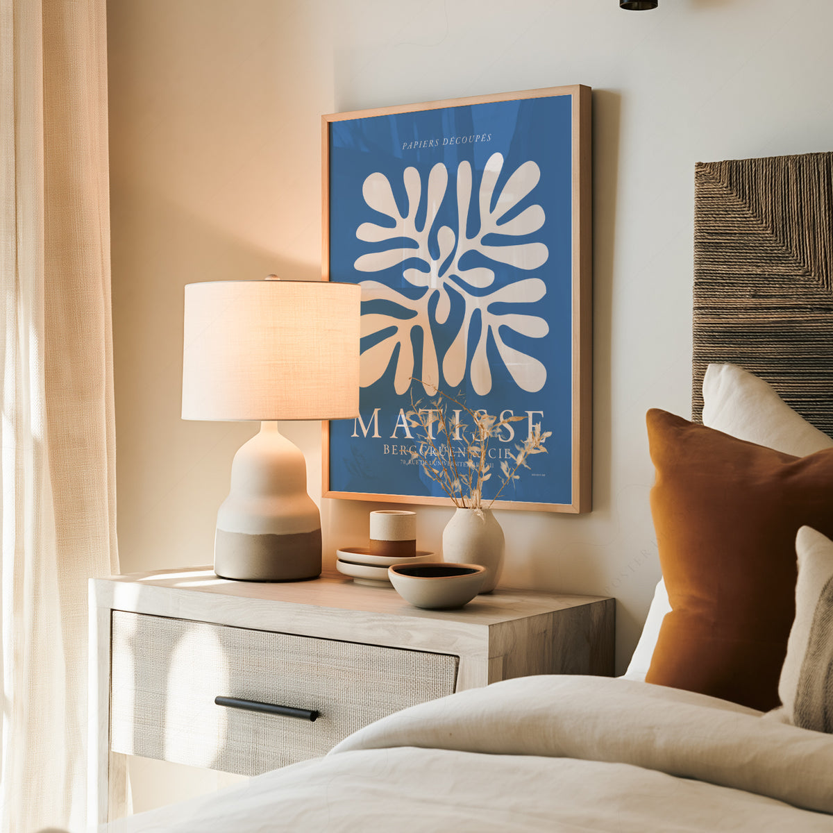 Henri Matisse Papiers Découpés Exhibition Poster – Blue Cut-Out Wall Art – 01-11 — artwork preview 19