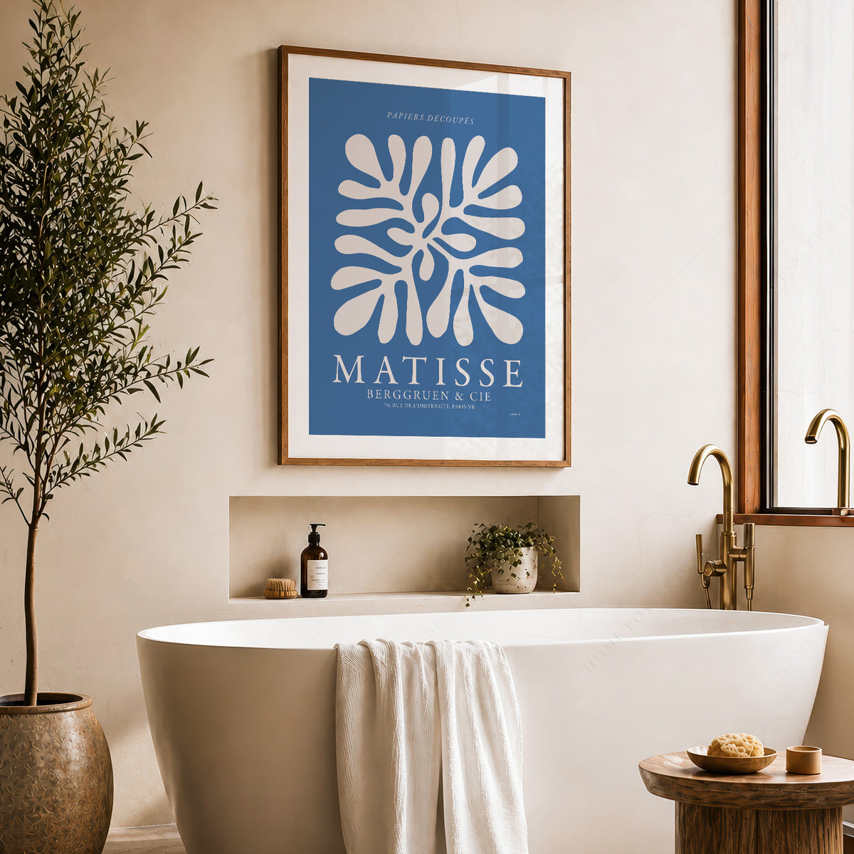 Henri Matisse Papiers Découpés Exhibition Poster – Blue Cut-Out Wall Art – 01-11 — artwork preview 22