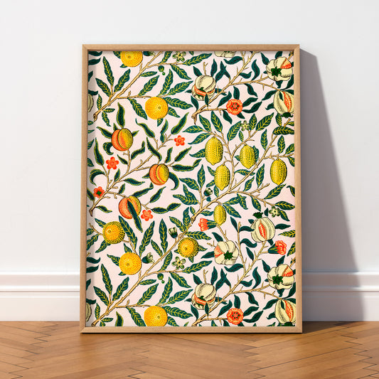 William Morris Pomegranate Art Print – Botanical Wall Art — artwork preview 2
