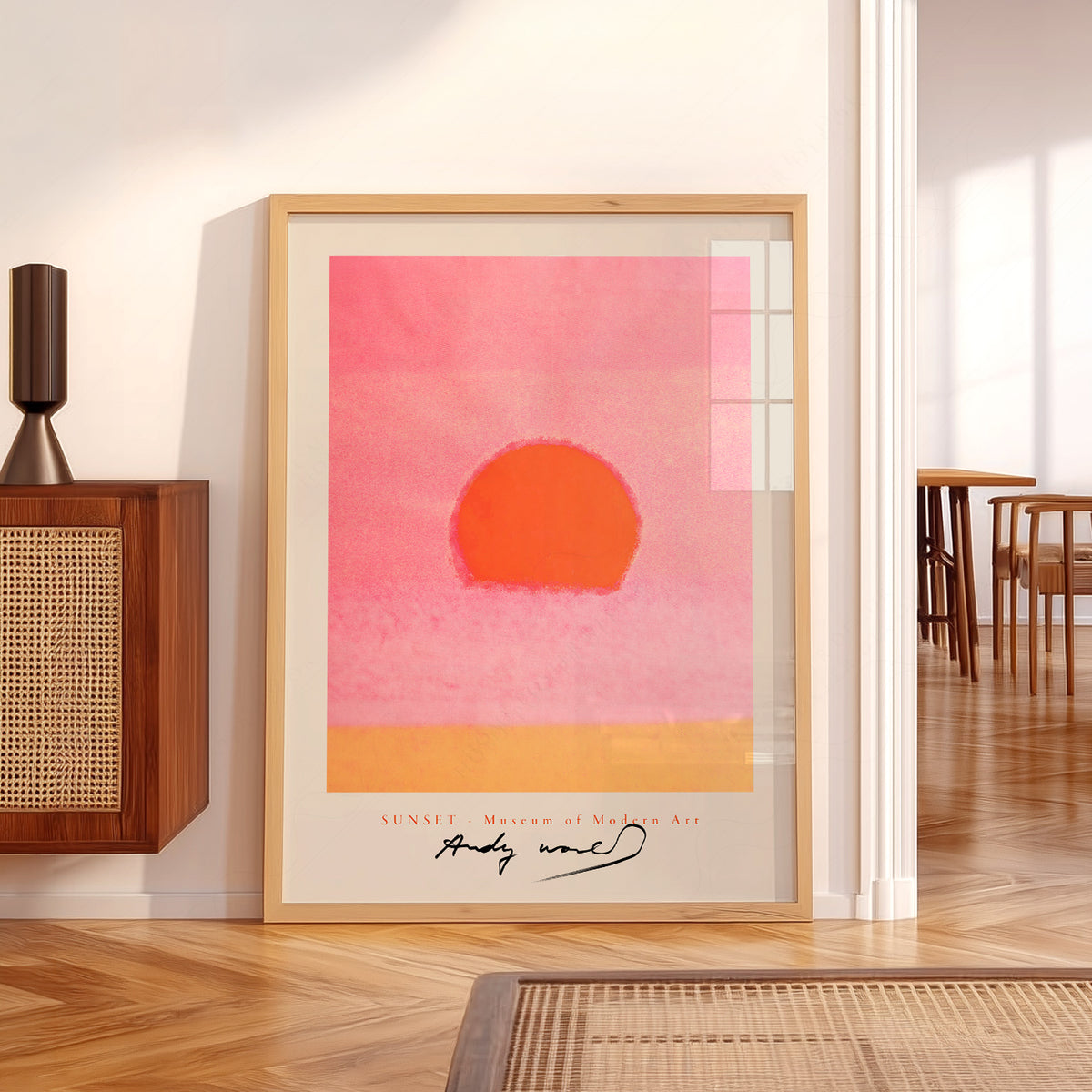 Andy Warhol Pink Sunset Art Print — artwork preview 5