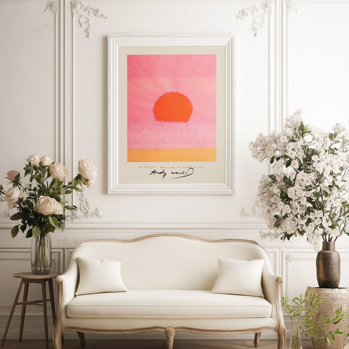 Andy Warhol Pink Sunset Art Print — artwork preview 17
