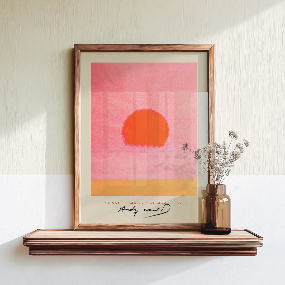 Andy Warhol Pink Sunset Art Print — artwork preview 18