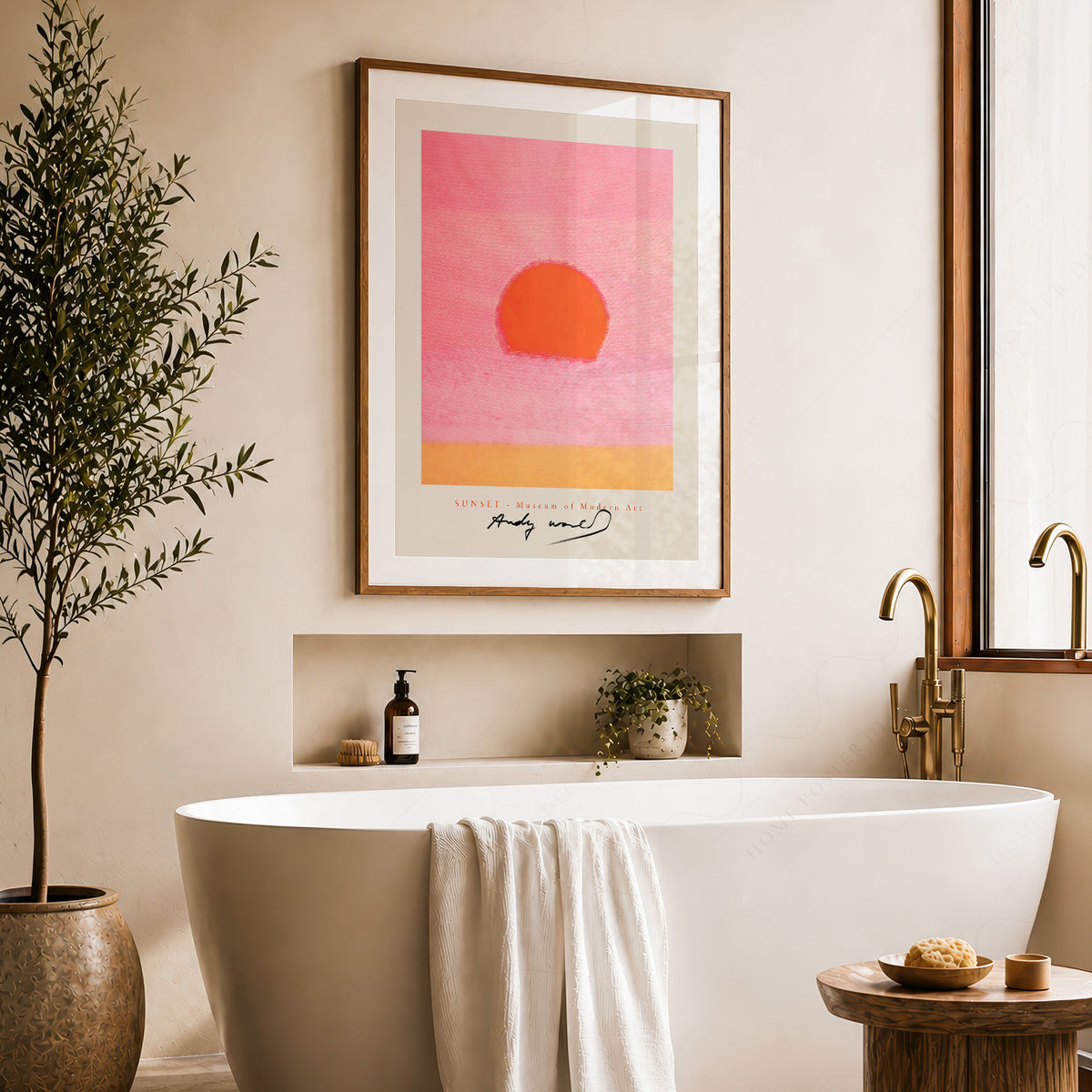 Andy Warhol Pink Sunset Art Print — artwork preview 22