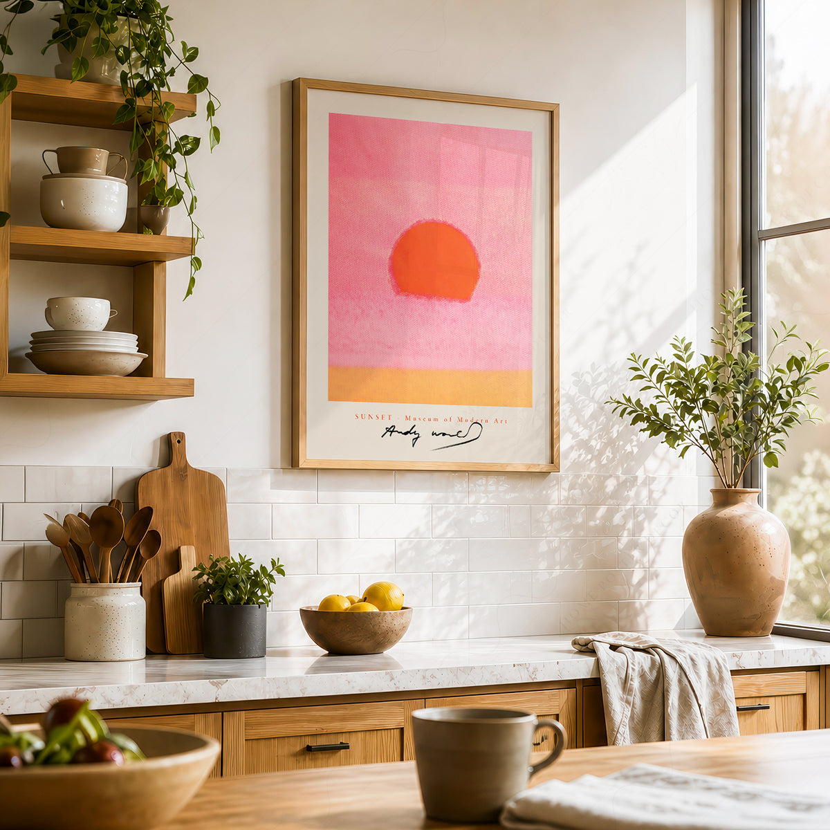 Andy Warhol Pink Sunset Art Print — artwork preview 23