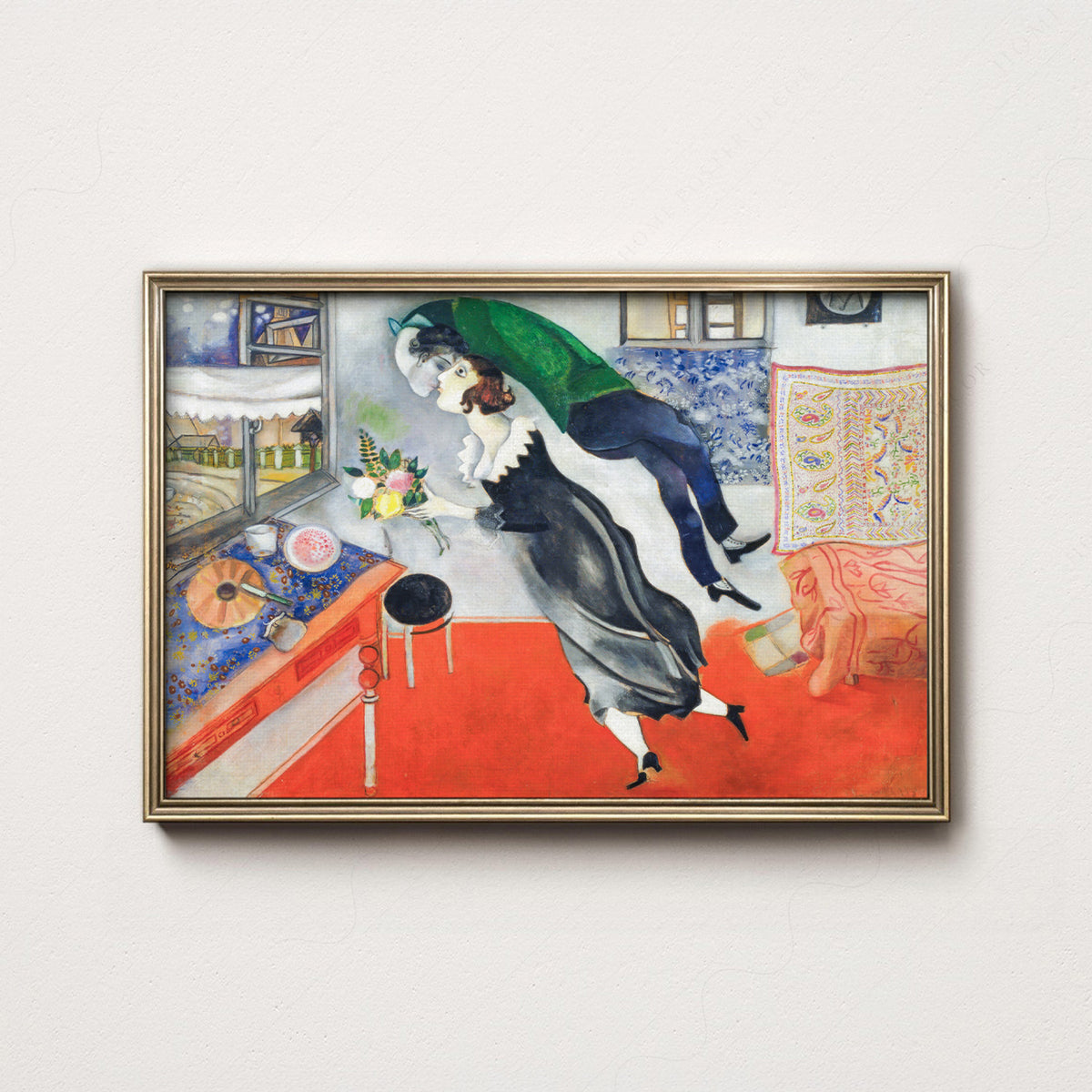 Marc Chagall The Birthday Art Print — artwork preview 7
