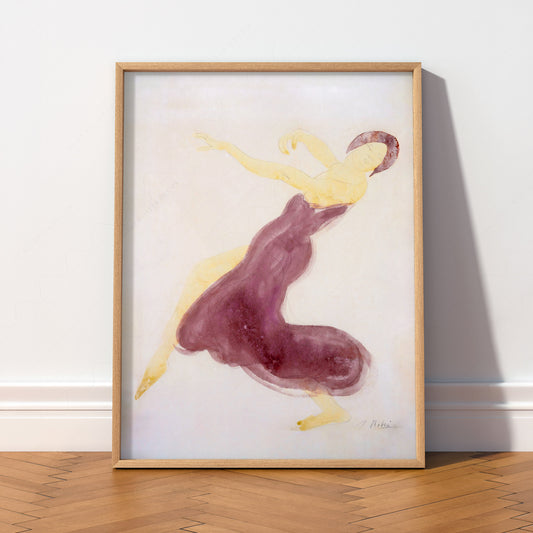 Auguste Rodin Dancer in Purple Art Print — artwork preview 2