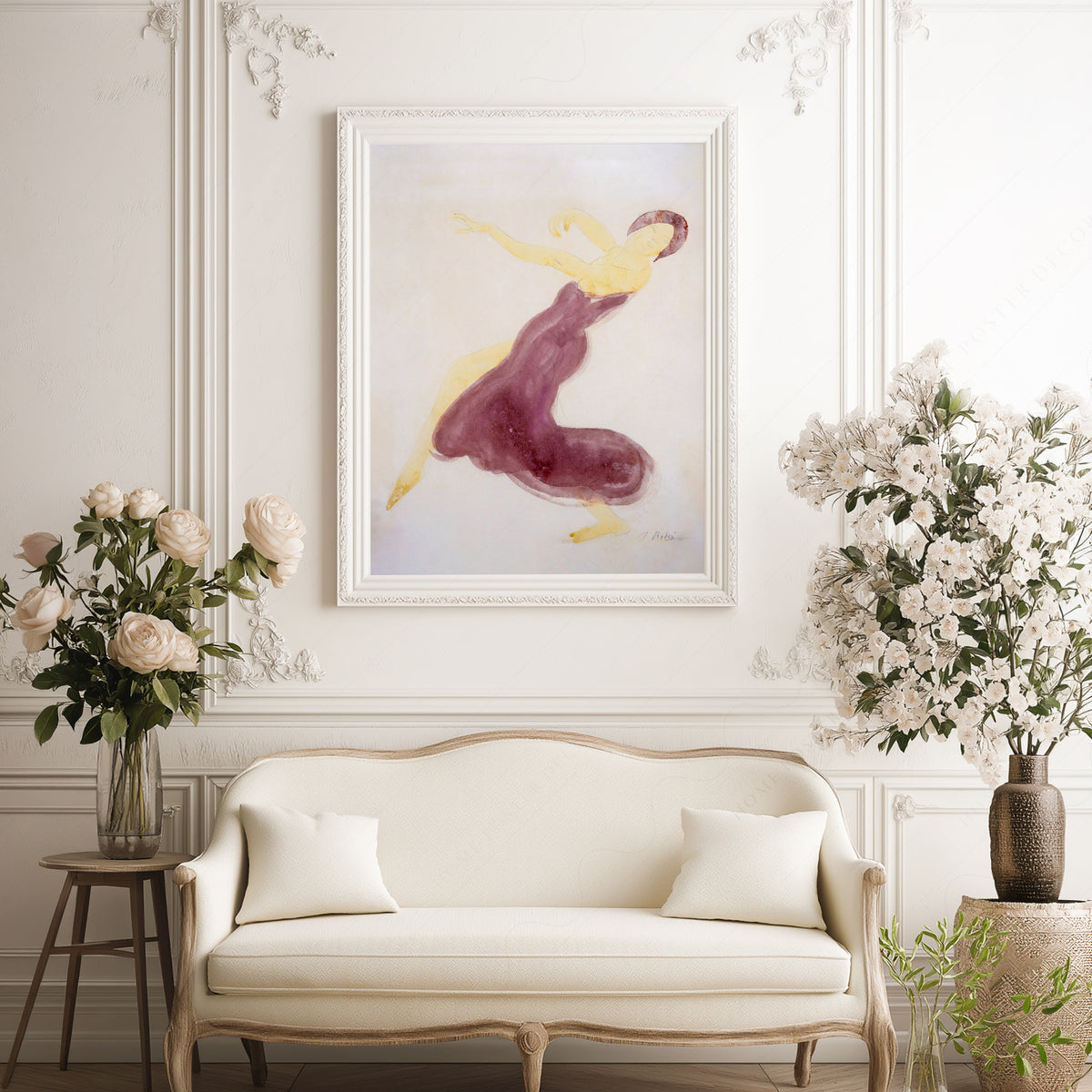 Auguste Rodin Dancer in Purple Art Print — artwork preview 17