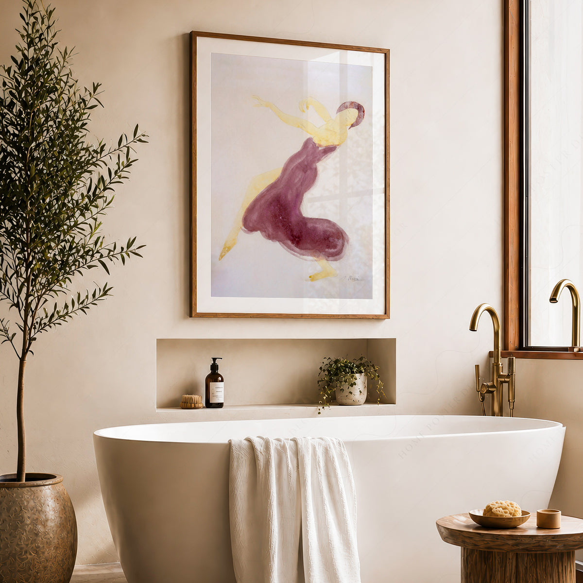 Auguste Rodin Dancer in Purple Art Print — artwork preview 22