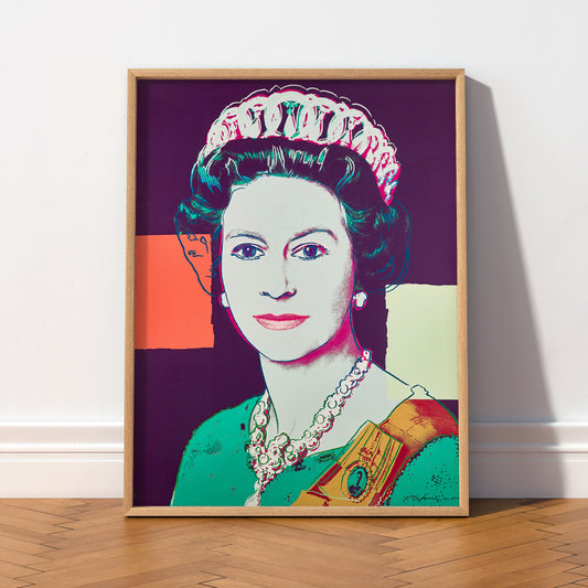 Andy Warhol Queen Elizabeth II Pop Art Print – Iconic Royal Portrait Poster — artwork preview 2