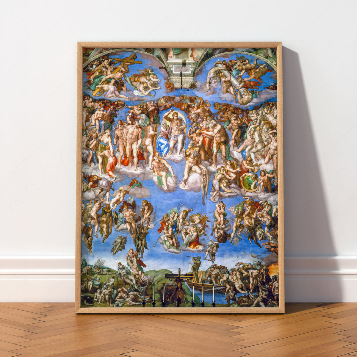 Michelangelo The Last Judgment Art Print — artwork preview 2
