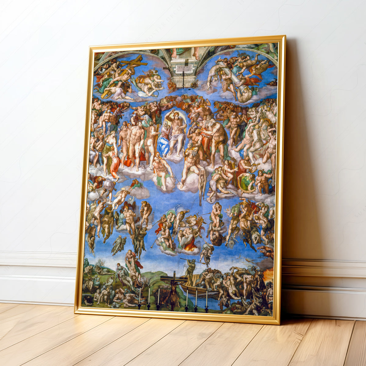 Michelangelo The Last Judgment Art Print — artwork preview 1