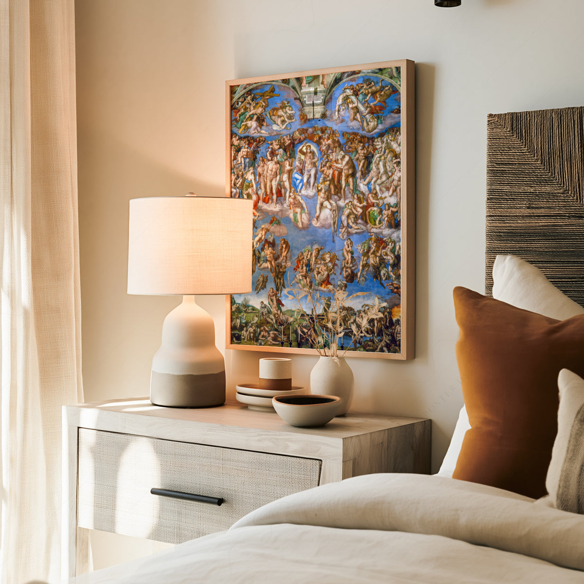 Michelangelo The Last Judgment Art Print — artwork preview 19