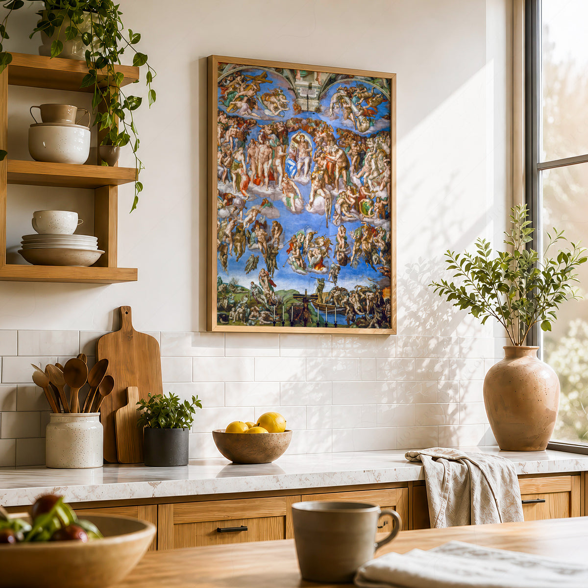 Michelangelo The Last Judgment Art Print — artwork preview 23