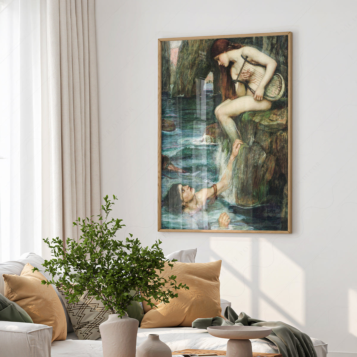 John William Waterhouse The Siren Art Print — artwork preview 6