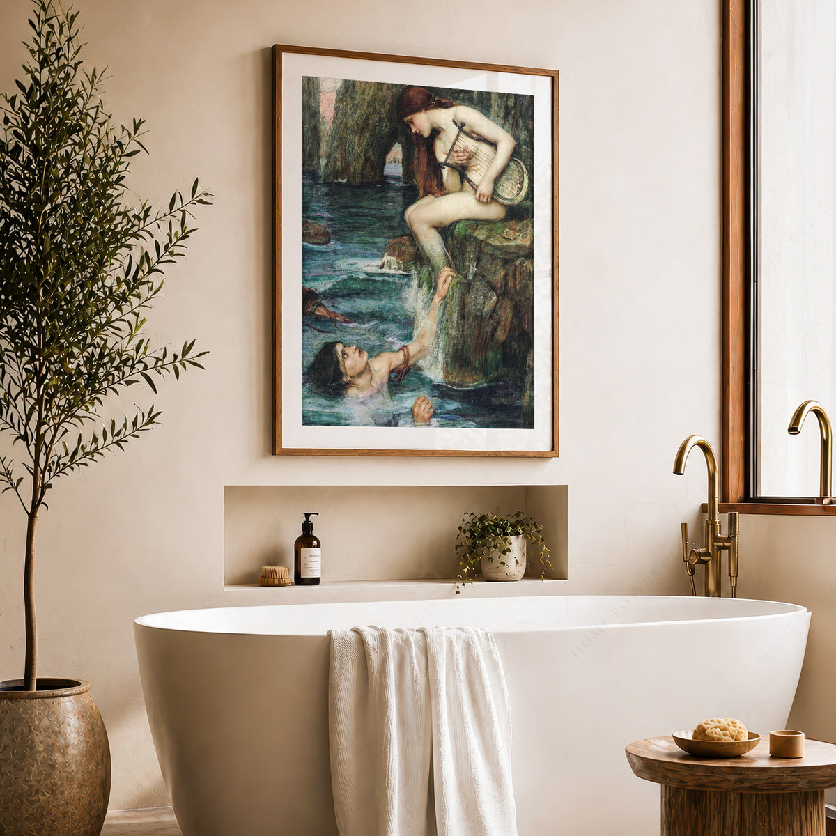 John William Waterhouse The Siren Art Print — artwork preview 22
