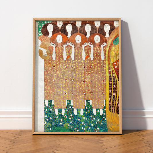Gustav Klimt Beethoven Frieze Art Print – Art Nouveau Wall Poster — artwork preview 2