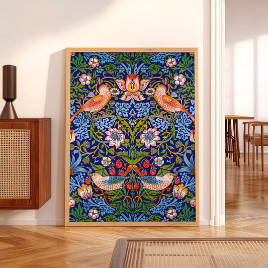 William Morris Strawberry Thief Art Print – Arts and Crafts Wall Decor — artwork preview 5