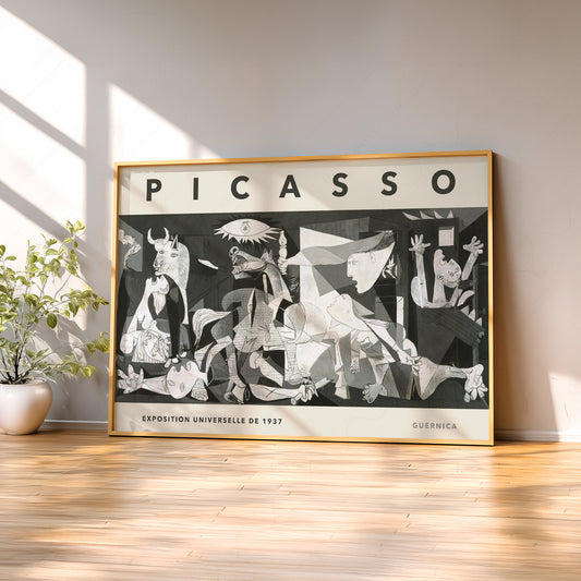 Pablo Picasso Guernica Exhibition Poster – Cubist Wall Art Print — artwork preview 2