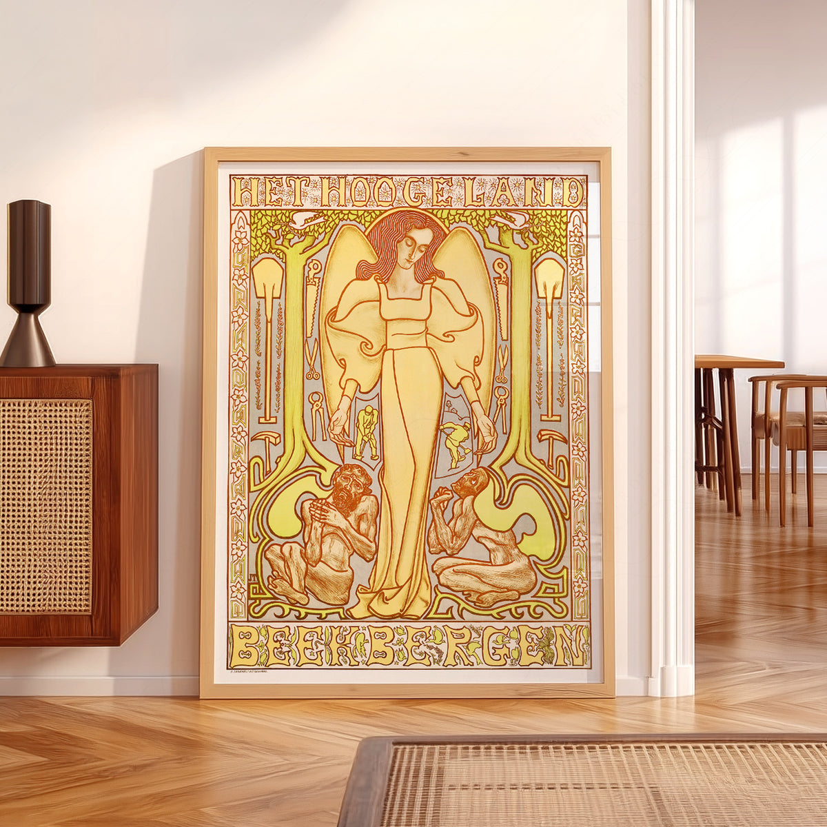 Jan Toorop Golden Decorative Figure Poster Art Print — artwork preview 5