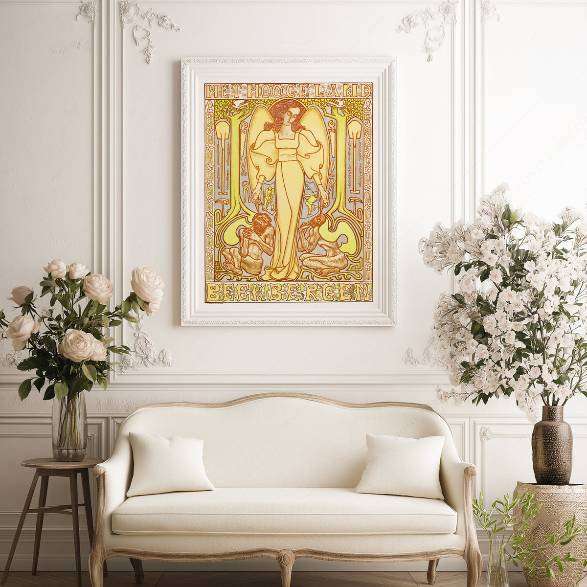 Jan Toorop Golden Decorative Figure Poster Art Print — artwork preview 17
