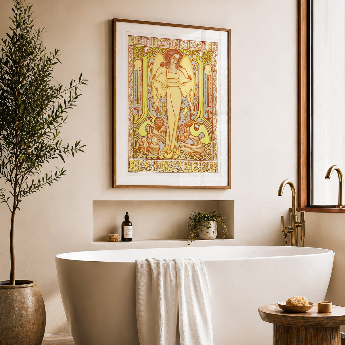 Jan Toorop Golden Decorative Figure Poster Art Print — artwork preview 22