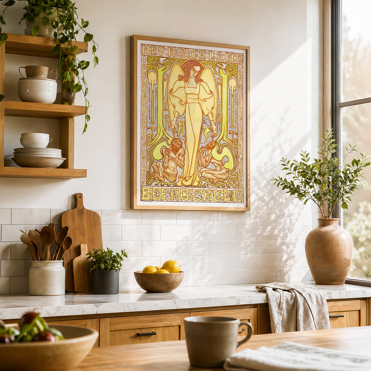 Jan Toorop Golden Decorative Figure Poster Art Print — artwork preview 23