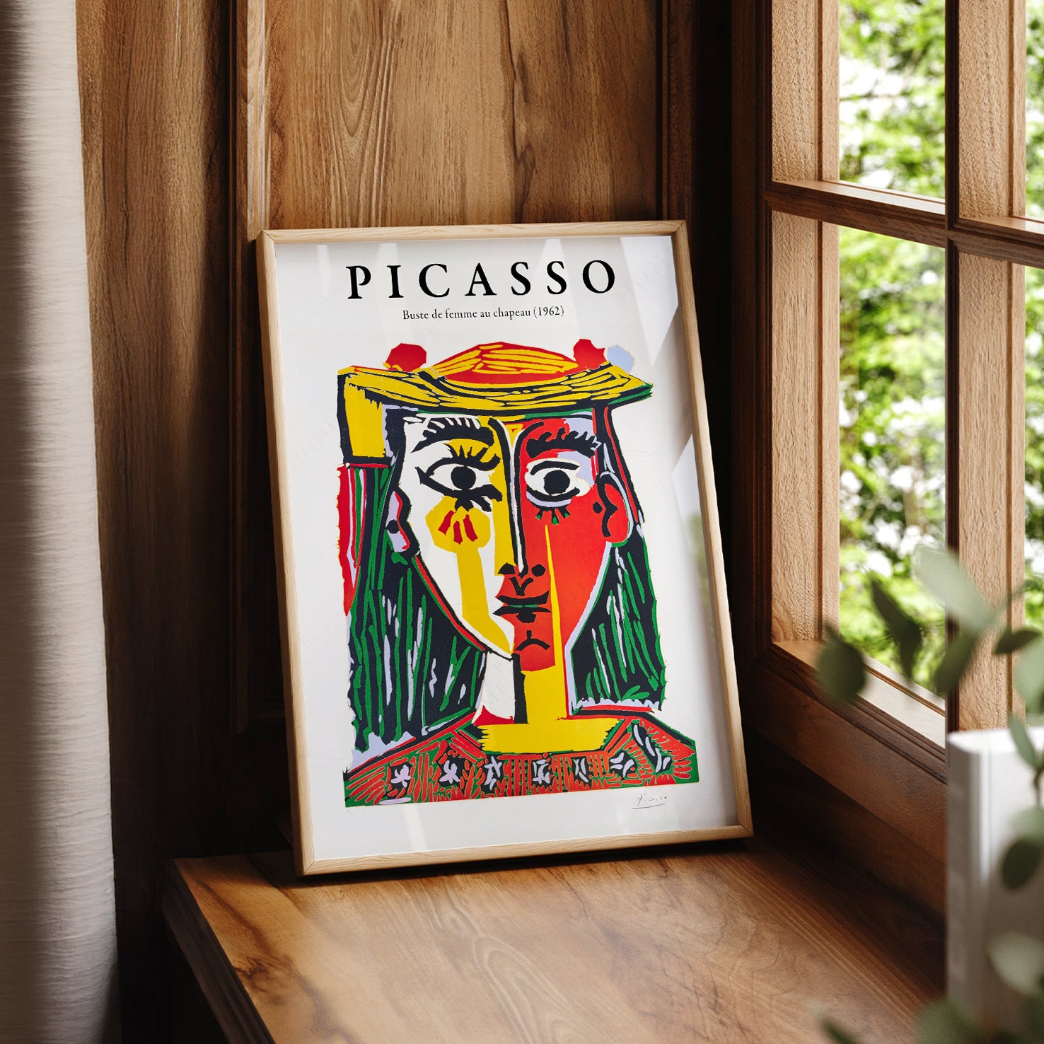 Picasso Buste de Femme au Chapeau Art Print | Home Poster Decor