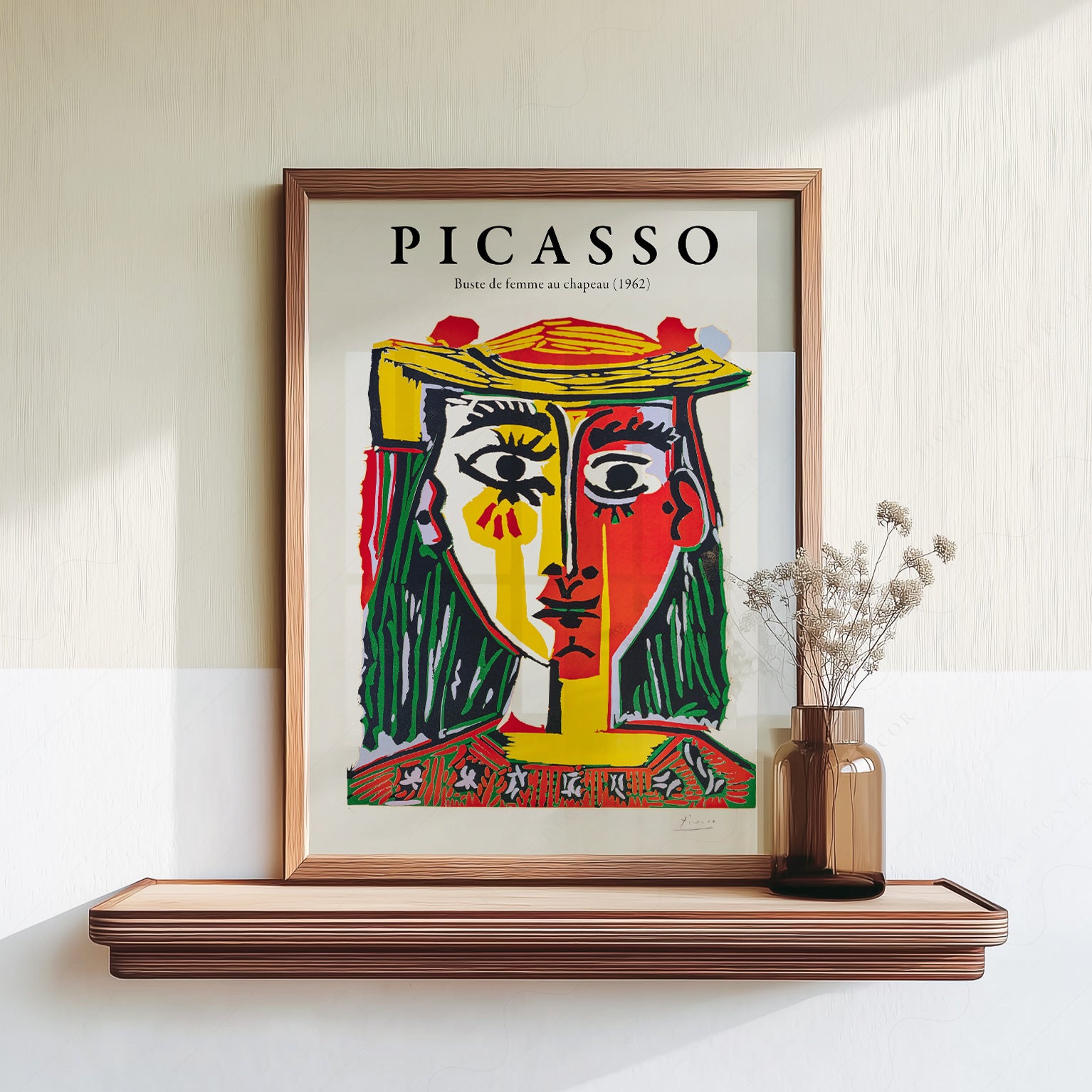 Picasso Buste de Femme au Chapeau Art Print | Home Poster Decor