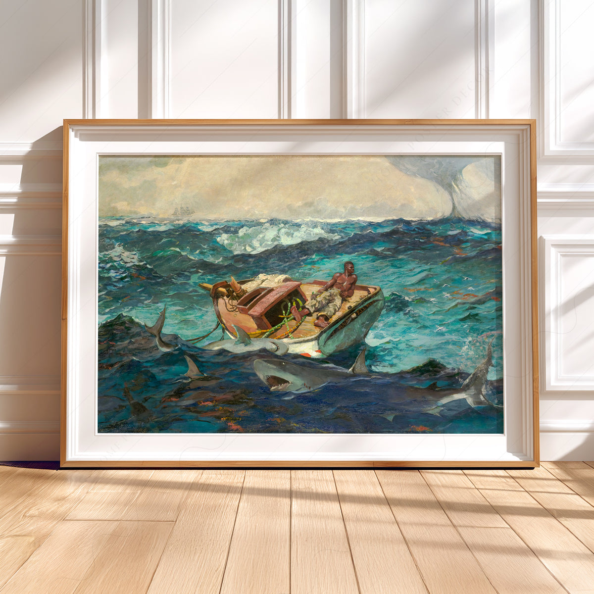 Winslow Homer Boat among the Waves Art Print — artwork preview 5